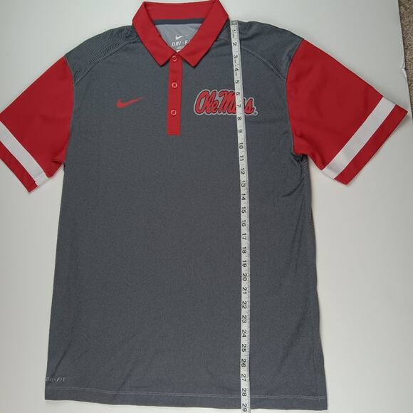 Ole Miss Nike Dri Fit Men's Polo Golf Shirt Medium - Picture 6 of 6